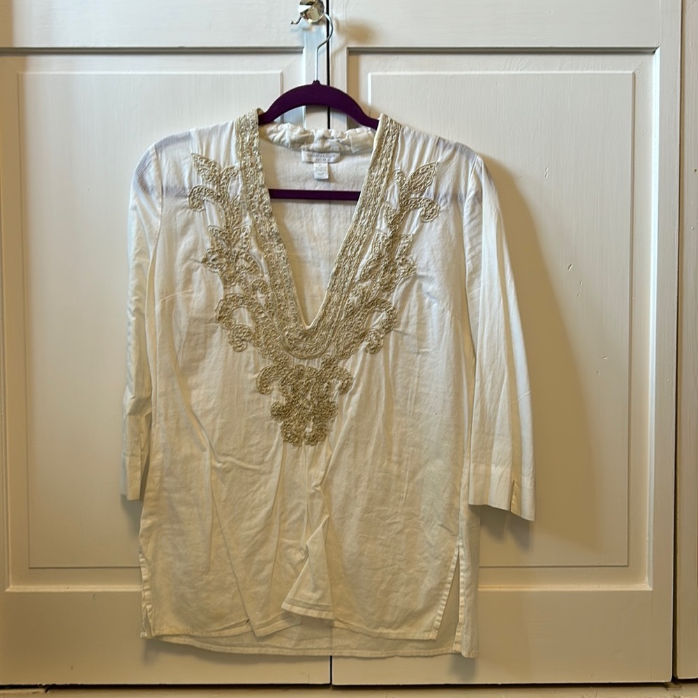 Charter Club White Long Sleeve Size 8P